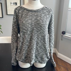 Kut from the Kloth Pullover Black/White Sweater Size XL